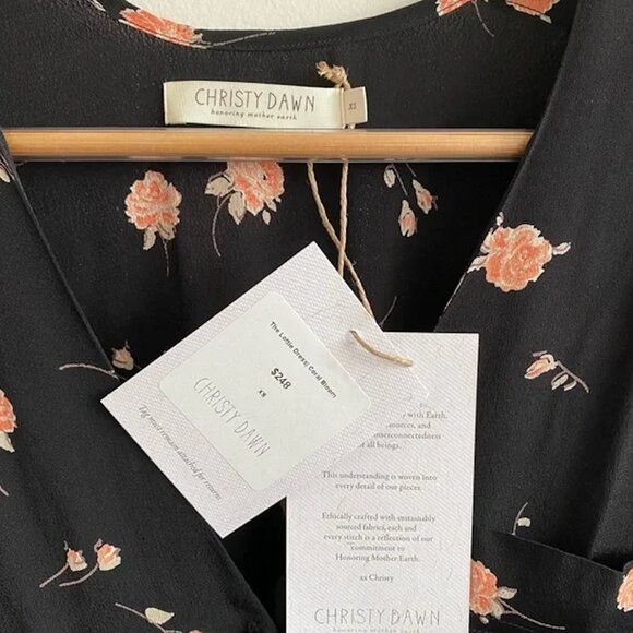 Christy Dawn || The Lottie Dress Coral Bloom XS - Picture 5 of 7